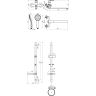 Смеситель для ванны LEMARK SET LM7305C
